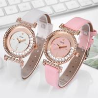 Exquisite minimalistyczny kobiet zegarki 2022 nowa prosta diamentowa tarcza projekt panie skórzany Wrist Watch Casual prezenty zegar dla kobiety 4